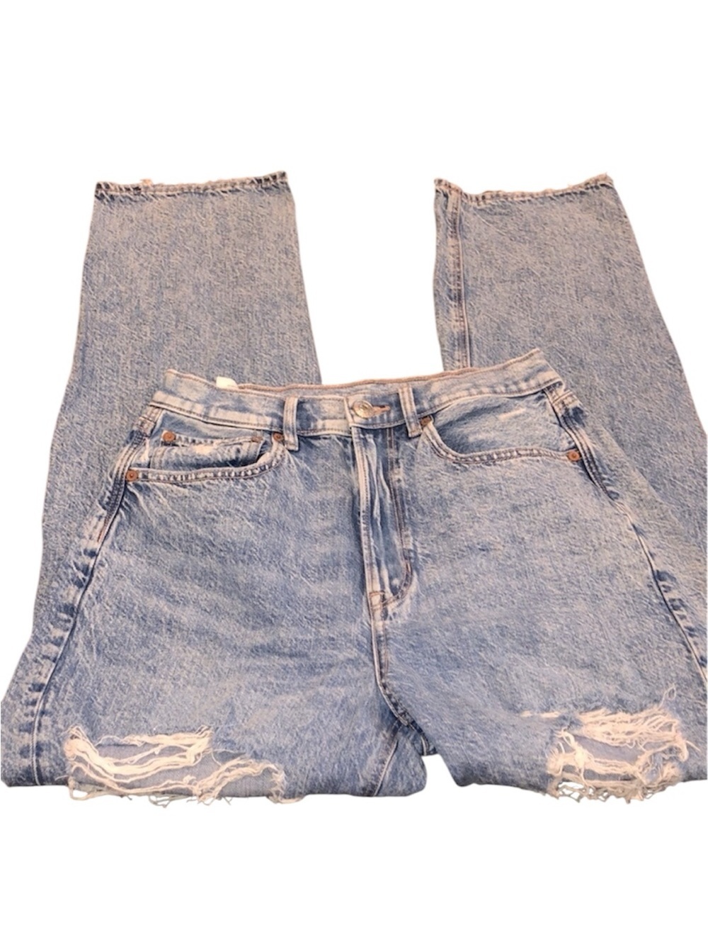 American eagle baggy jean size 6 short jeans distressed